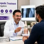Doctor consulting patient about Orthopedic Treatment in Bangalore