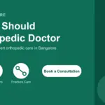 Orthopedic doctor in Bangalore examining a patient's knee joint